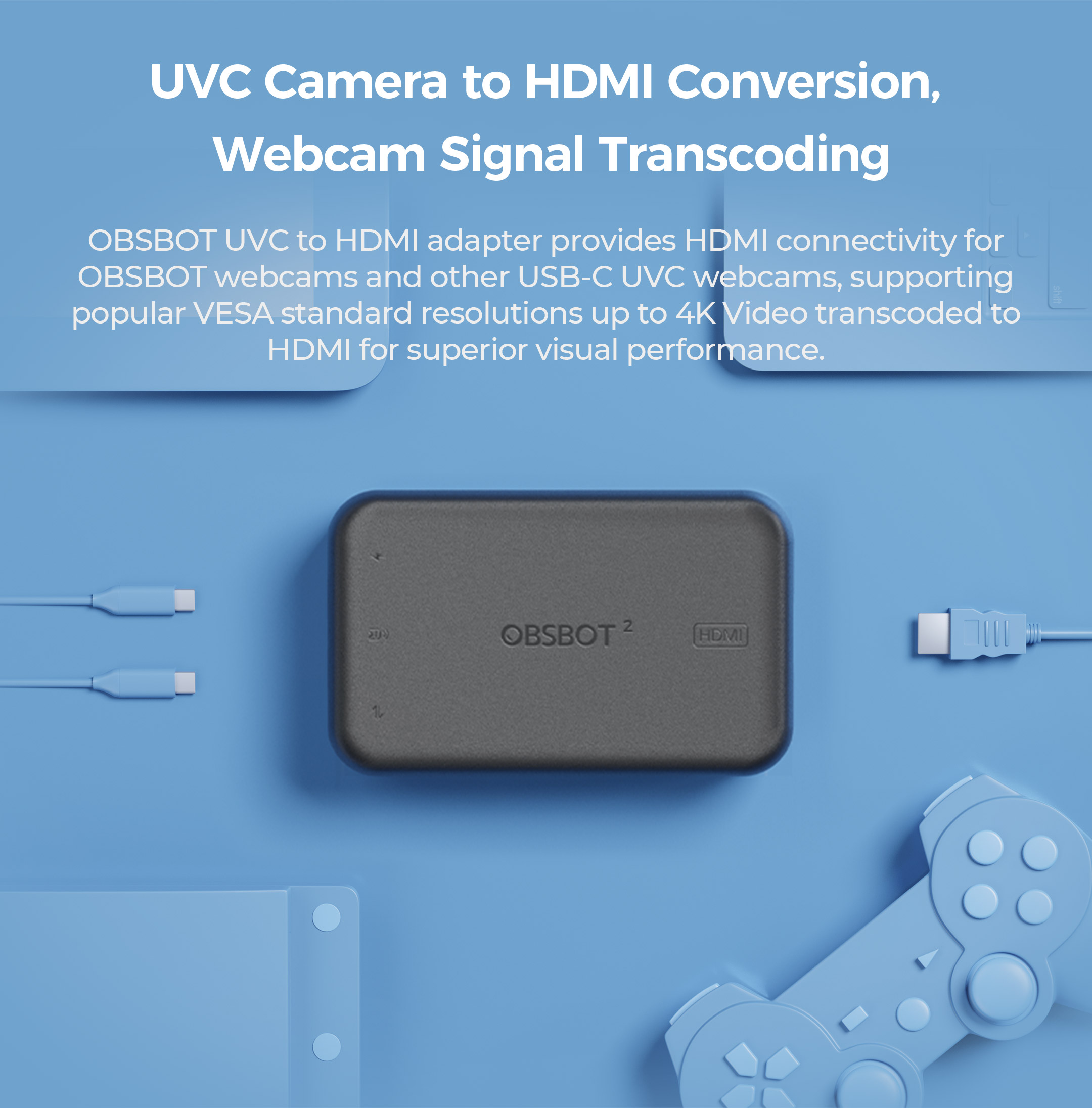 OBSBOT Store - OBSBOT UVC to HDMI Adapter 2nd Gen